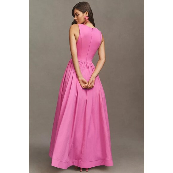 BHLDN Jemma Scoop-Neck Corset Fit & Flare Maxi Dress XS - Picture 4 of 4
